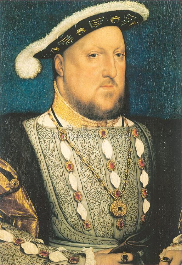 Portrait of Henry VIII - 小汉斯·荷尔拜因
